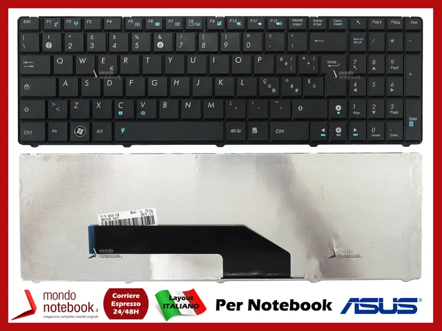 Tastiera ORIGINALE per Asus X53U - K53U - X53B - X53BY - K53B